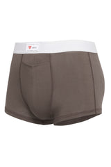 luxury mens underwear with pocket grey modal briefs white 3 red stripe soft waistband right hip